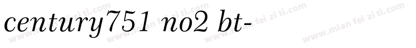 century751 no2 bt字体转换